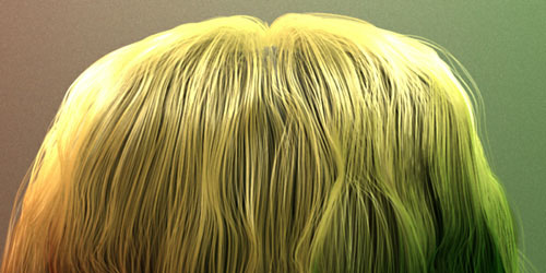 Inter-reflections between hair strands
